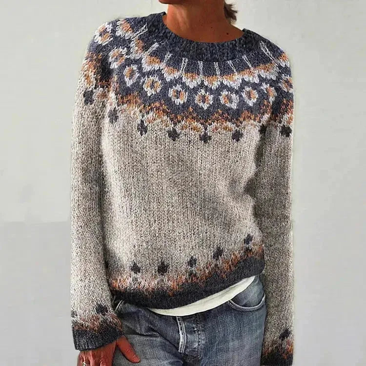 Norvelle - Fair Isle Crew Neck Pullover Casual Layering — view 10 of 10