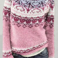 Norvelle - Fair Isle Crew Neck Pullover Casual Layering — view 3 of 10