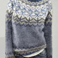 Norvelle - Fair Isle Crew Neck Pullover Casual Layering — view 4 of 10