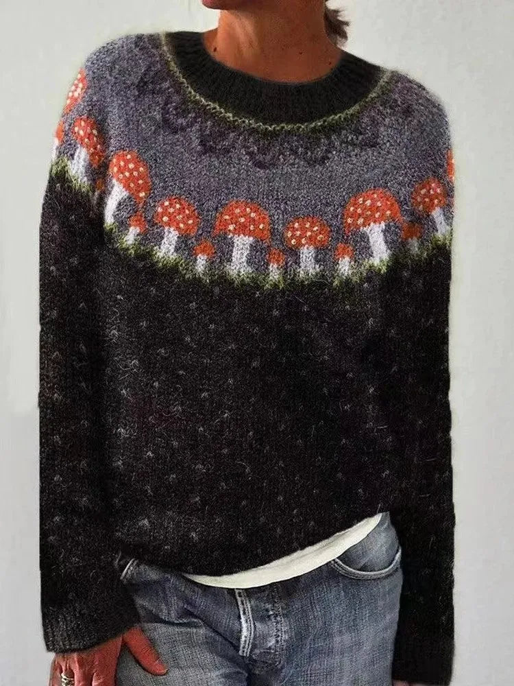 Norvelle - Fair Isle Crew Neck Pullover Casual Layering — view 7 of 10