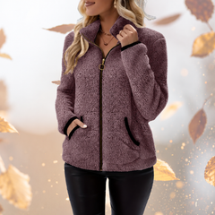 Pellara - Sherpa Fleece Jacket Cool Weather Layering — view 6 of 8