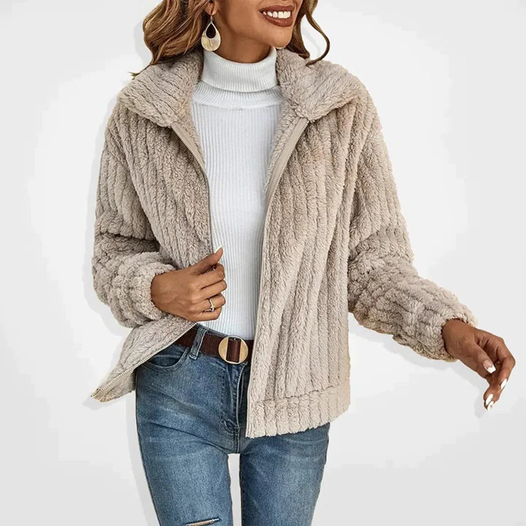 Plusella - Extended Length Fleece Cardigan Everyday Layering — view 2 of 5