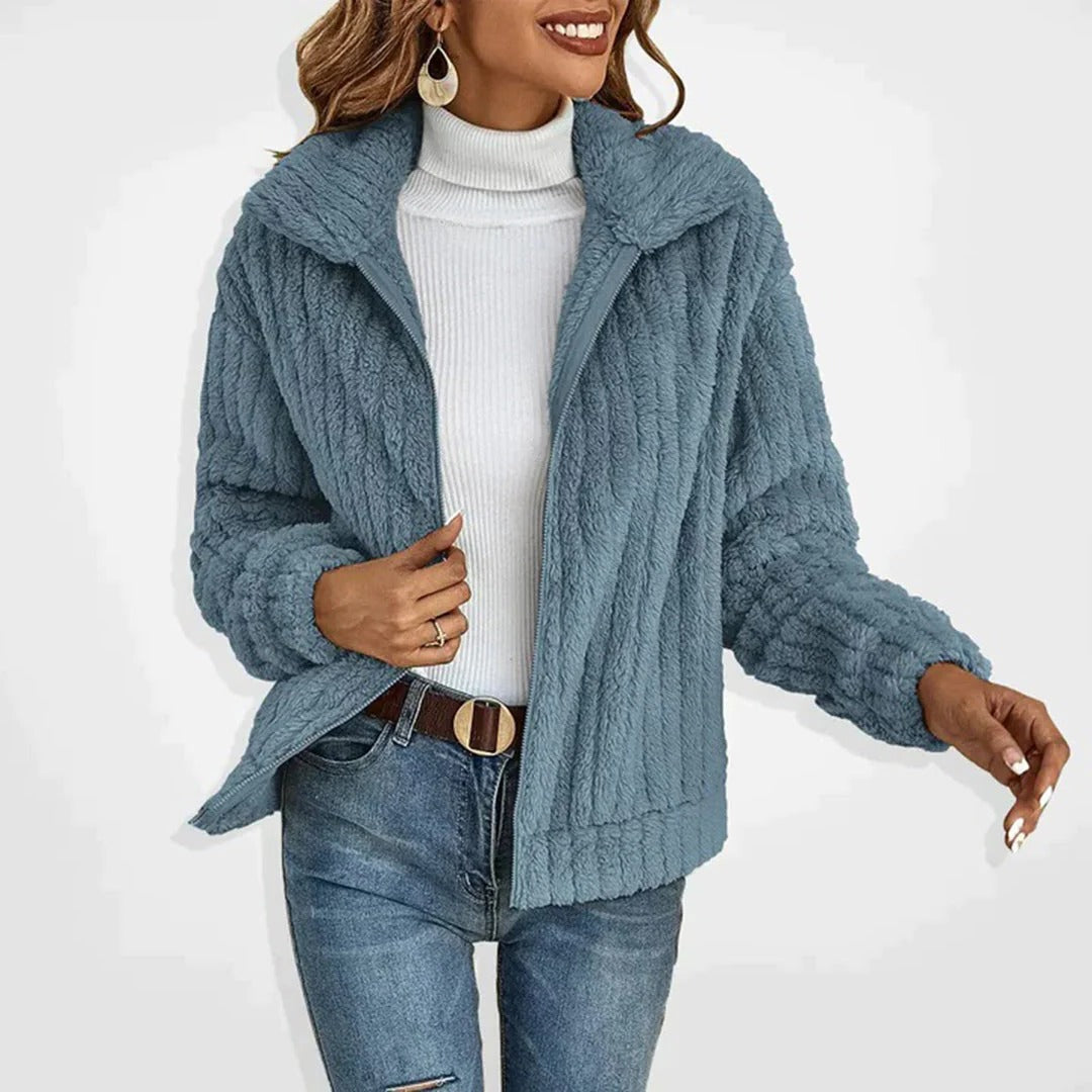 Plusella - Extended Length Fleece Cardigan Everyday Layering — view 3 of 5