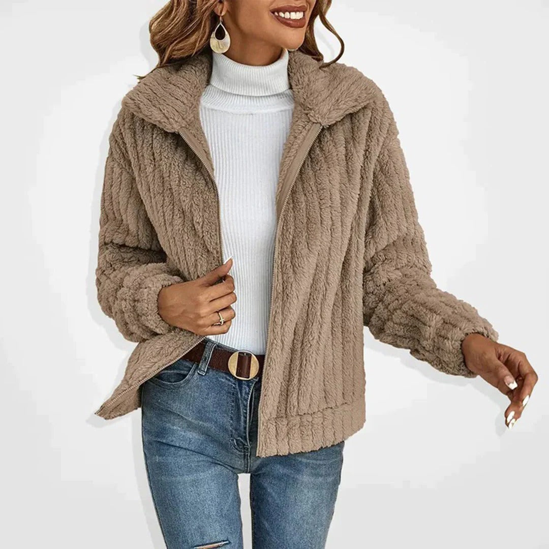 Plusella - Extended Length Fleece Cardigan Everyday Layering — view 4 of 5