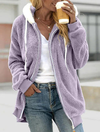 Plushera - Plush Hooded Jacket Cool Weather Layering — view 2 of 8