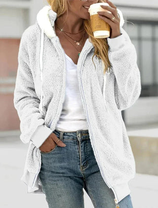 Plushera - Plush Hooded Jacket Cool Weather Layering — view 4 of 8