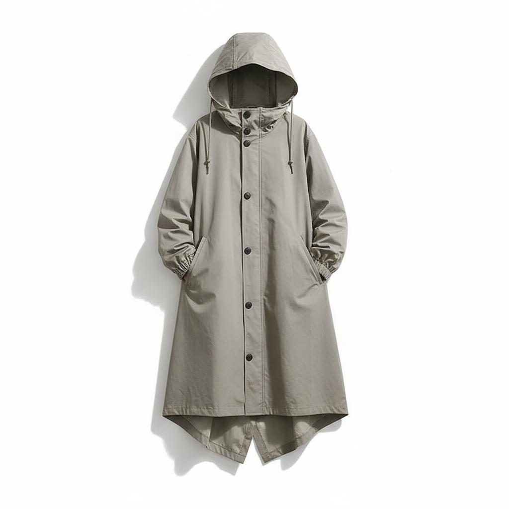 Rainora - Hooded Longline Rain Jacket Outdoor Wear — view 4 of 9