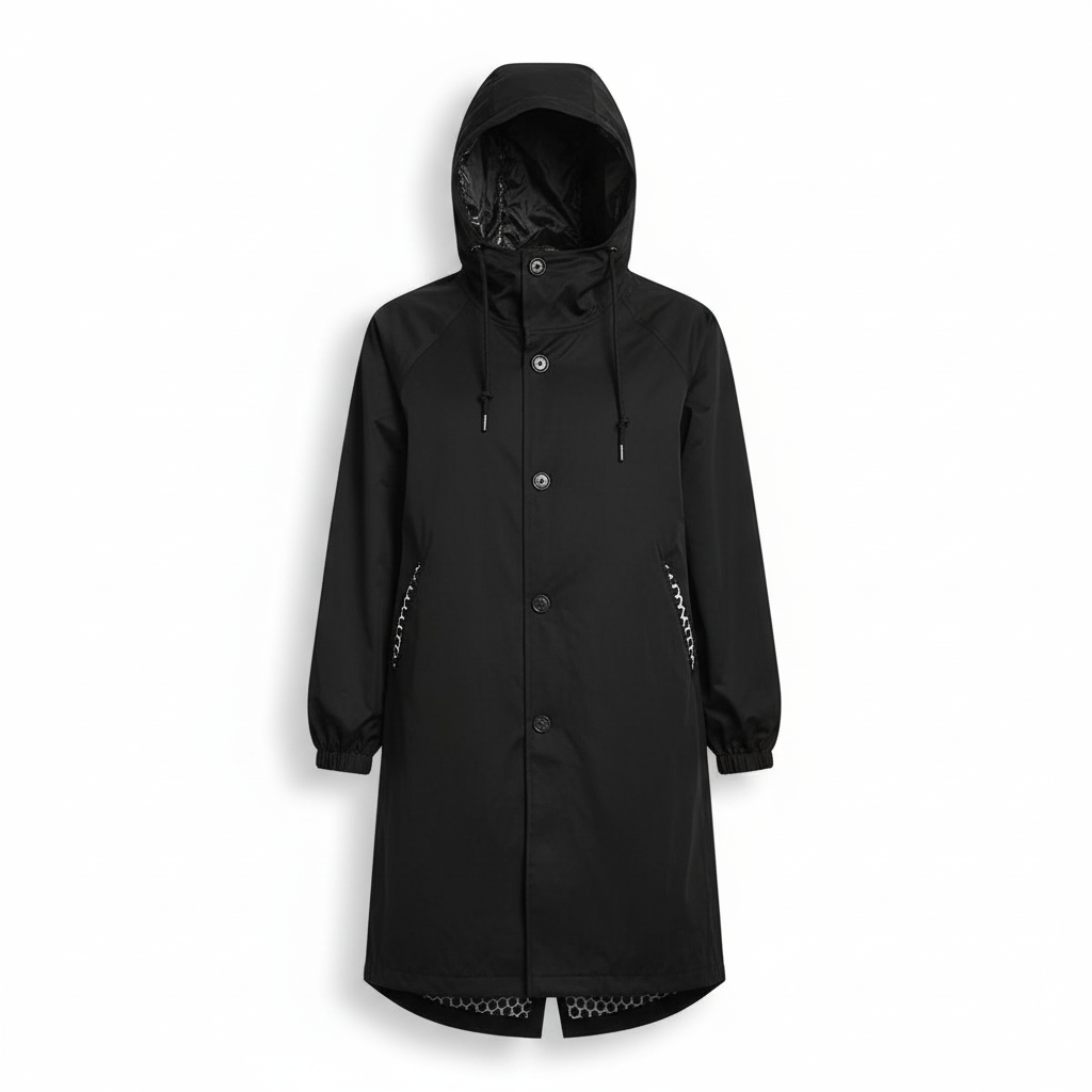 Rainora - Hooded Longline Rain Jacket Outdoor Wear — view 5 of 9