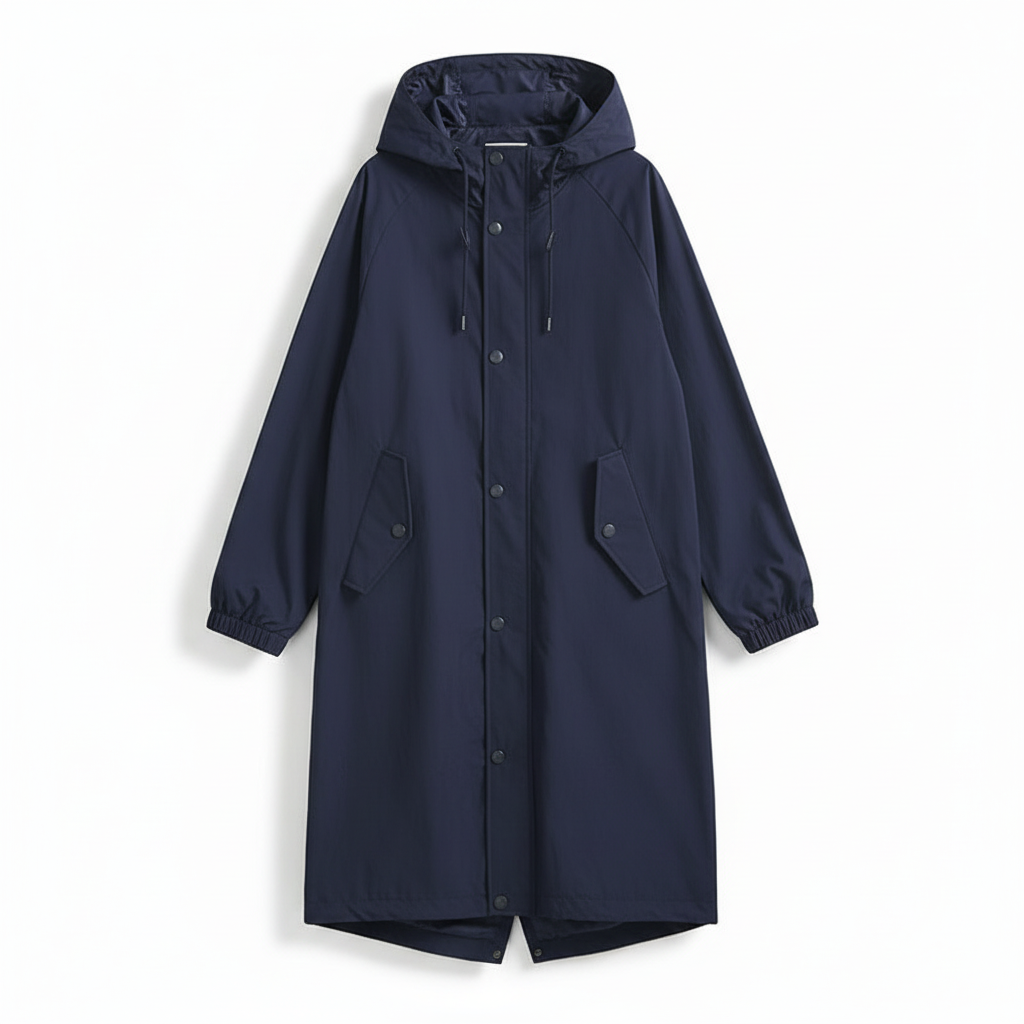 Rainora - Hooded Longline Rain Jacket Outdoor Wear — view 6 of 9