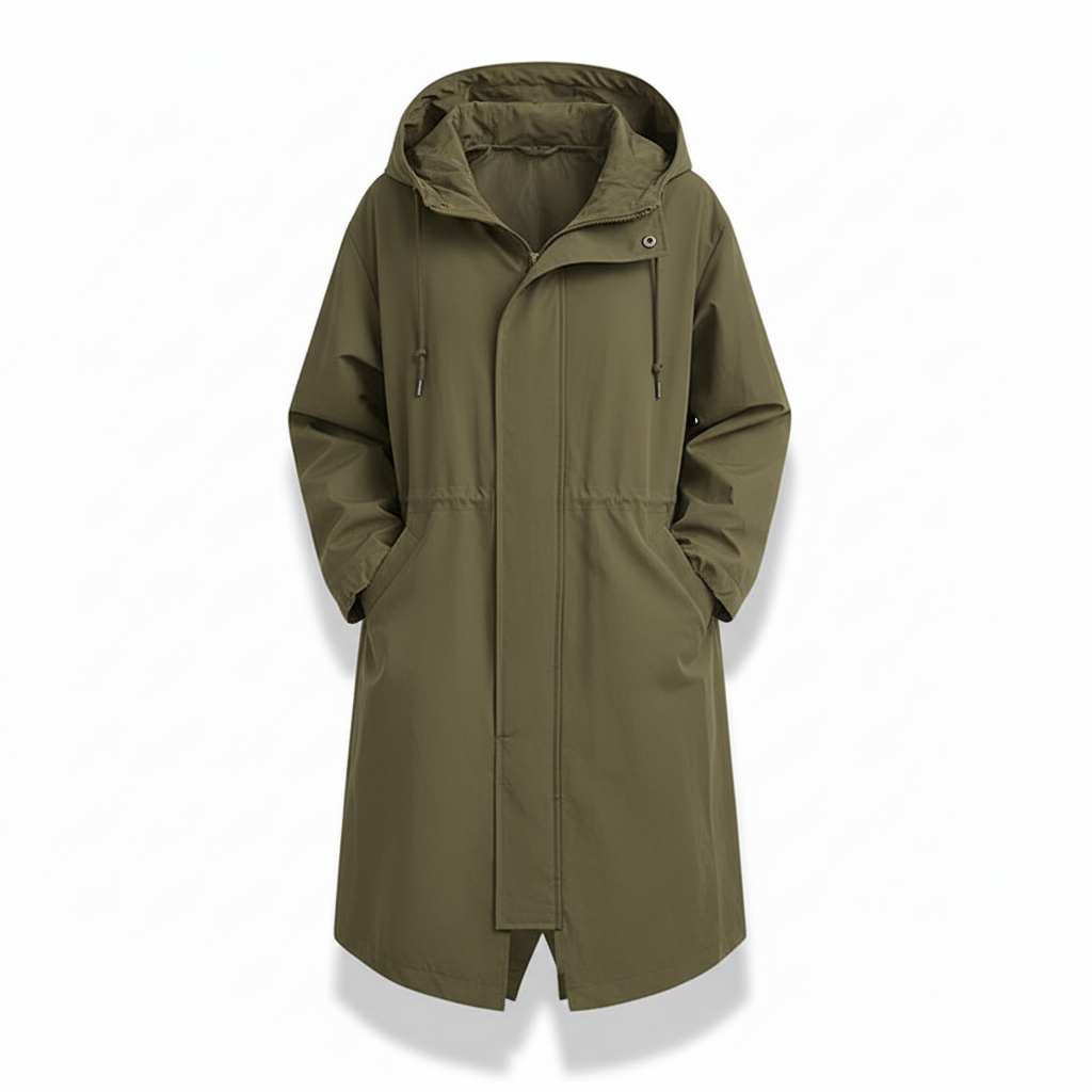 Rainora - Hooded Longline Rain Jacket Outdoor Wear — view 8 of 9