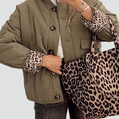 Ravello - Bomber Jacket With Leopard Lining