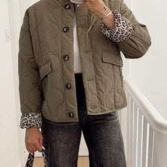 Ravello - Bomber Jacket With Leopard Lining — view 2 of 7