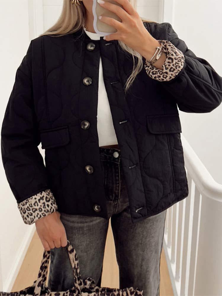 Ravello - Bomber Jacket With Leopard Lining — view 3 of 7