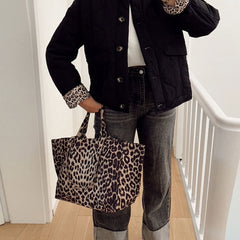 Ravello - Bomber Jacket With Leopard Lining — view 4 of 7