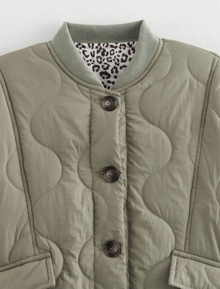 Ravello - Bomber Jacket With Leopard Lining — view 5 of 7