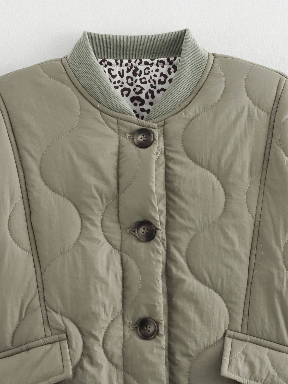 Ravello - Bomber Jacket With Leopard Lining — view 5 of 7