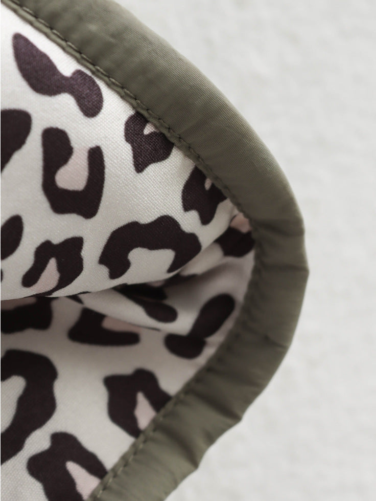 Ravello - Bomber Jacket With Leopard Lining — view 6 of 7