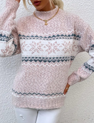 Marleth - Ribbed Cuff Relaxed Sweater Office Wear — view 4 of 5