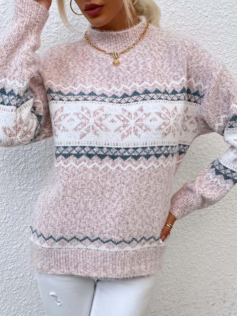 Marleth - Ribbed Cuff Relaxed Sweater Office Wear — view 4 of 5