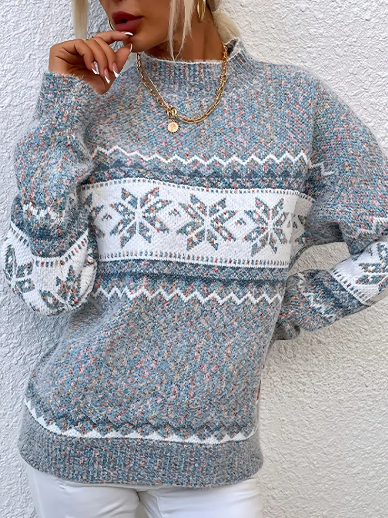 Marleth - Ribbed Cuff Relaxed Sweater Office Wear — view 2 of 5