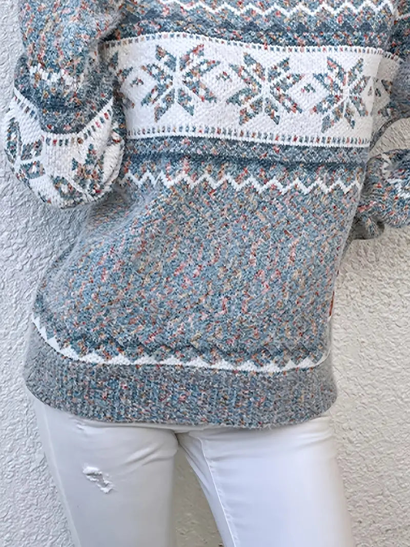 Marleth - Ribbed Cuff Relaxed Sweater Office Wear — view 5 of 5