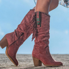 Rodessa - Western Style Mid Calf Boots Autumn Wear — view 2 of 4