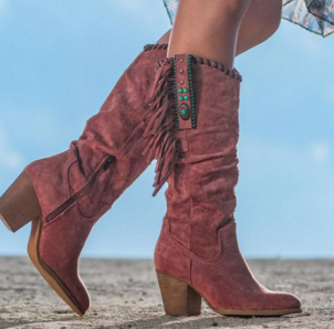 Rodessa - Western Style Mid Calf Boots Autumn Wear — view 2 of 4