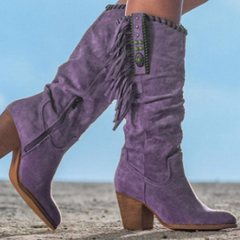 Rodessa - Western Style Mid Calf Boots Autumn Wear — view 3 of 4