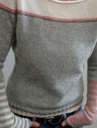 Sabrenne - Relaxed Knit Sweater For Everyday Layering