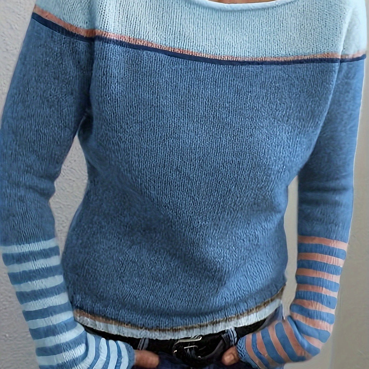 Sabrenne - Relaxed Knit Sweater For Everyday Layering — view 2 of 4