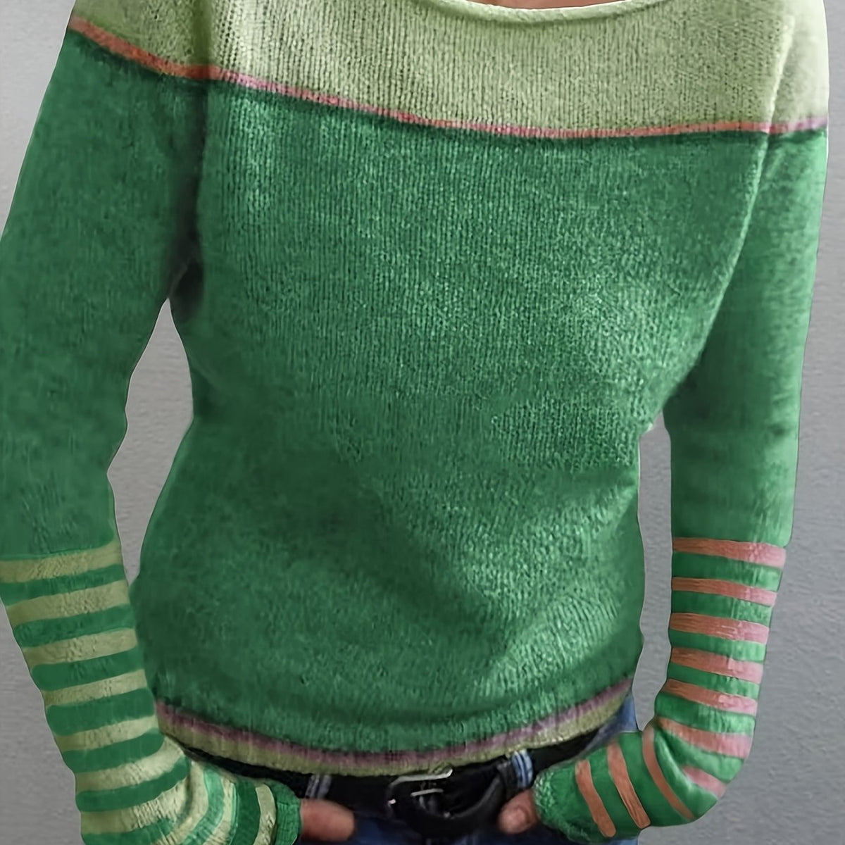 Sabrenne - Relaxed Knit Sweater For Everyday Layering — view 3 of 4