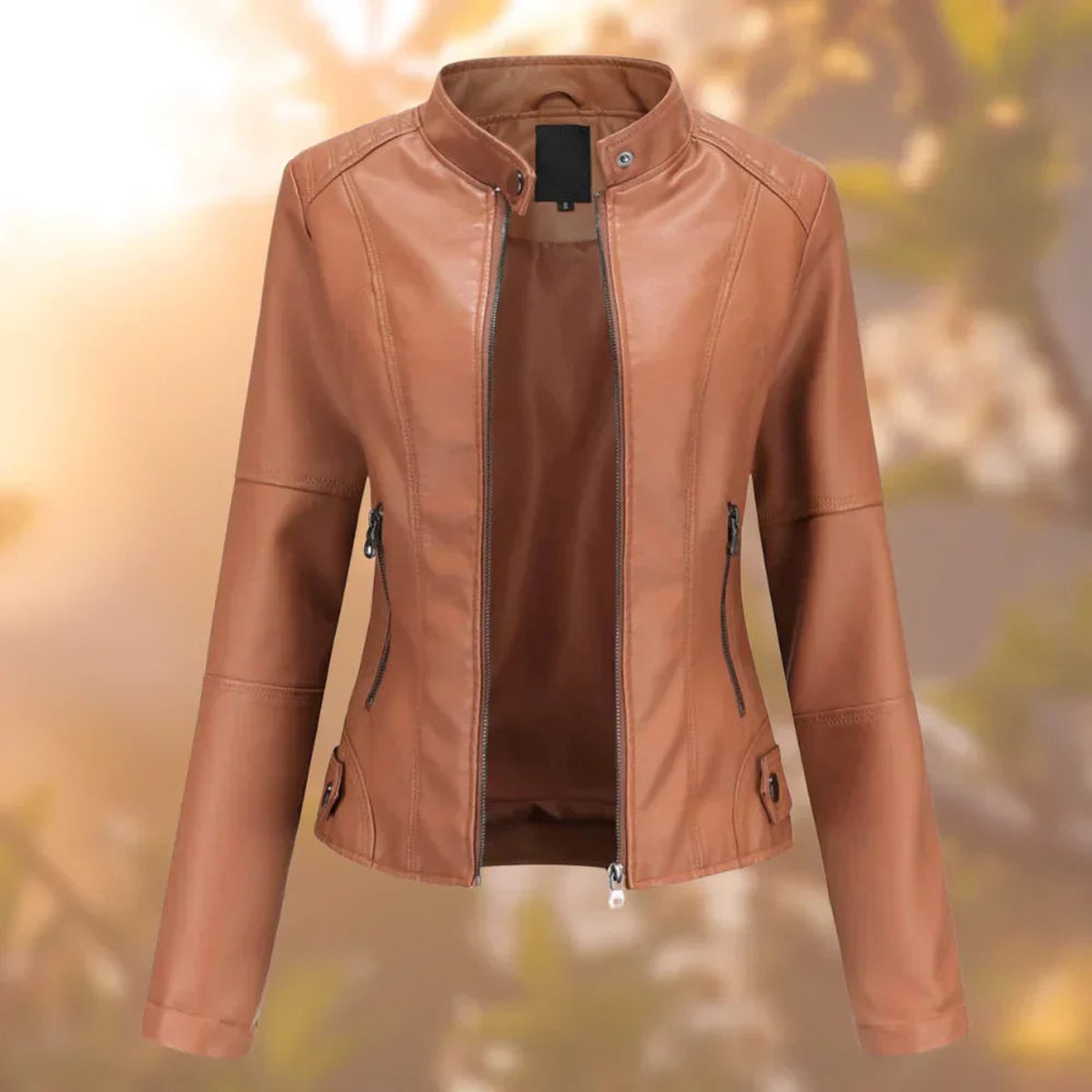 Vantree - Slim Fit Zip Up Biker Jacket — view 3 of 5
