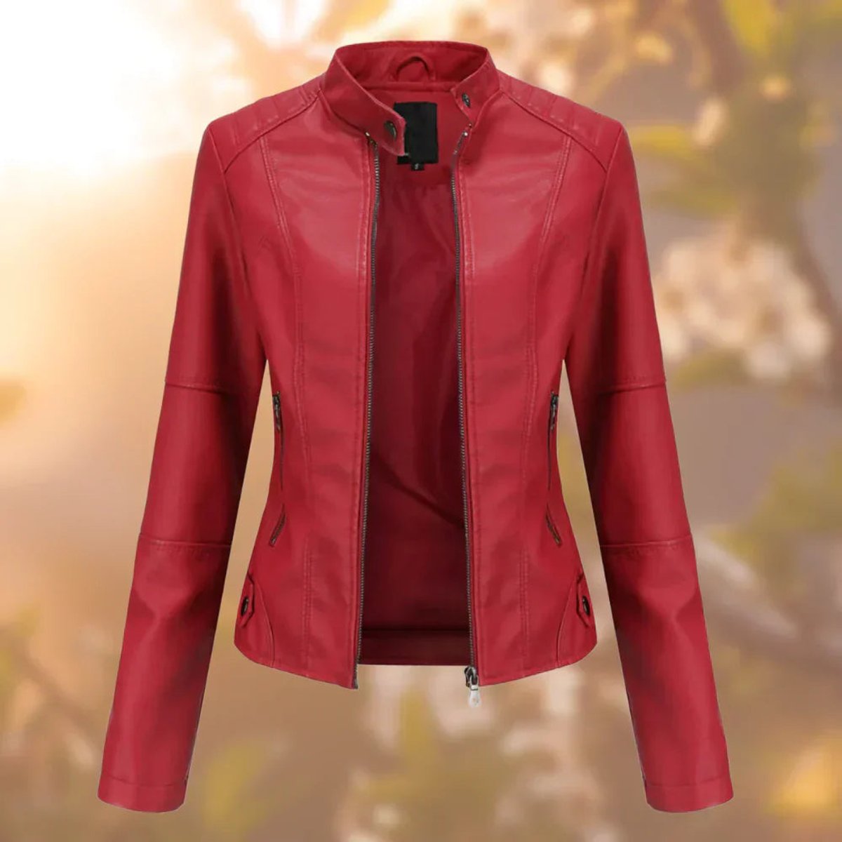 Vantree - Slim Fit Zip Up Biker Jacket — view 5 of 5