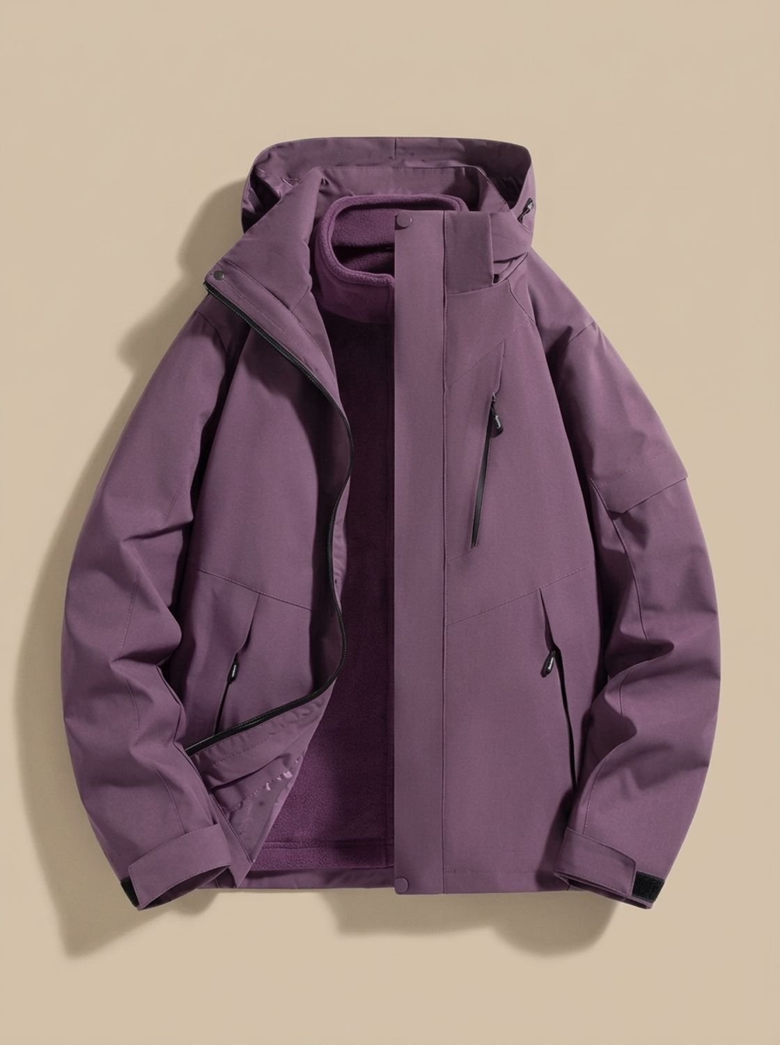 Solstara - Waterproof Hooded Winter Jacket Cold Weather Commuting — view 6 of 10