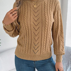 Sorrelle - Cable Knit Pullover Sweater Casual Layering