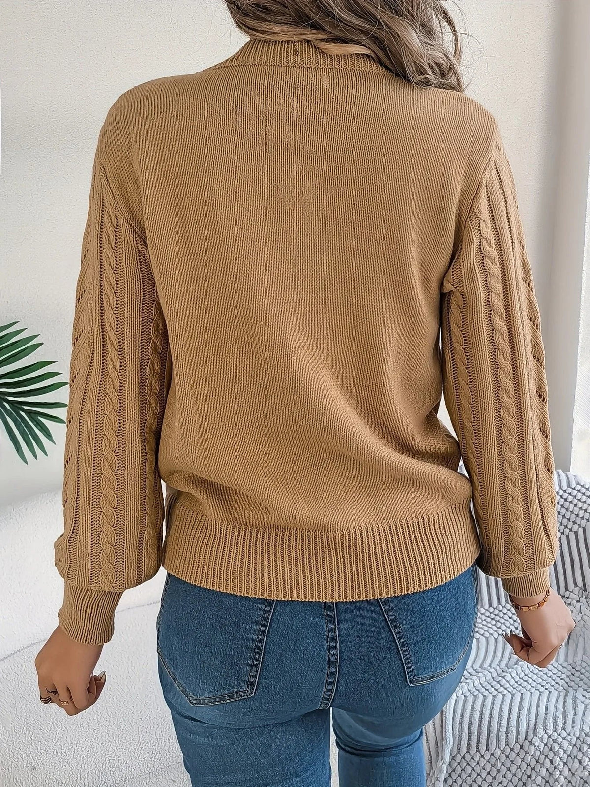 Sorrelle - Cable Knit Pullover Sweater Casual Layering — view 3 of 10