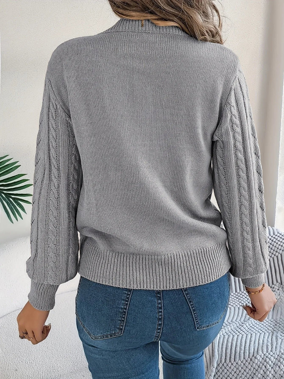 Sorrelle - Cable Knit Pullover Sweater Casual Layering — view 9 of 10