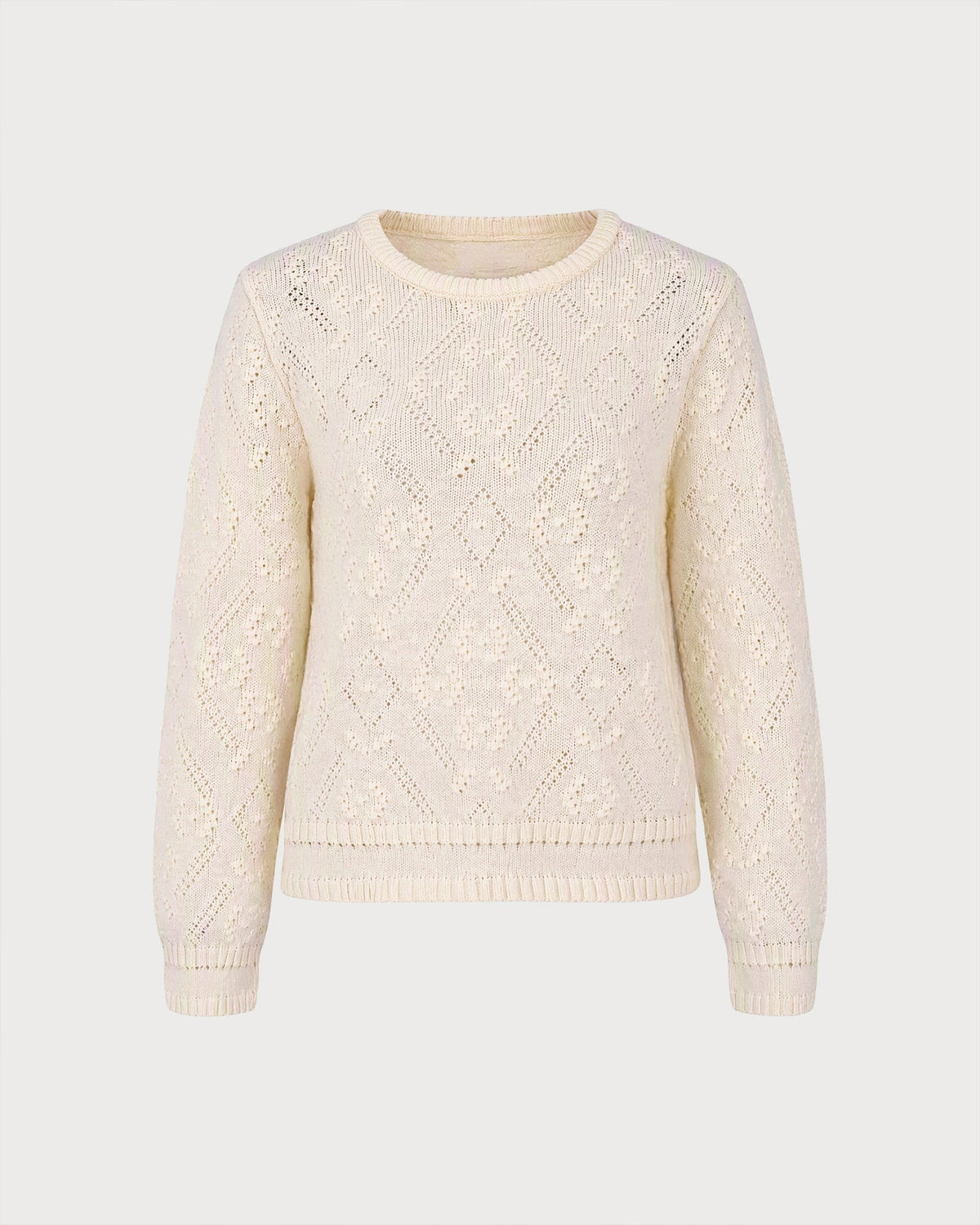 Sorrelle - Ribbed Textured Round Neck Sweater Everyday Layering — view 3 of 5