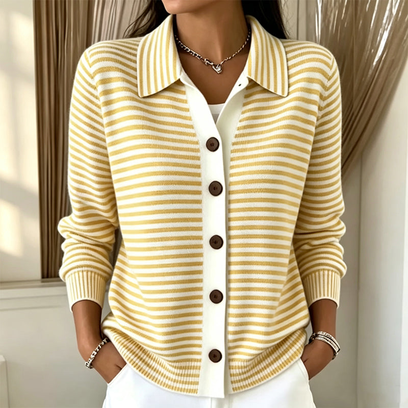 Stripella - Striped Knit Cardigan Everyday Layering — view 2 of 8