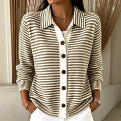 Stripella - Striped Knit Cardigan Everyday Layering — view 3 of 8