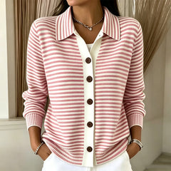 Stripella - Striped Knit Cardigan Everyday Layering — view 4 of 8