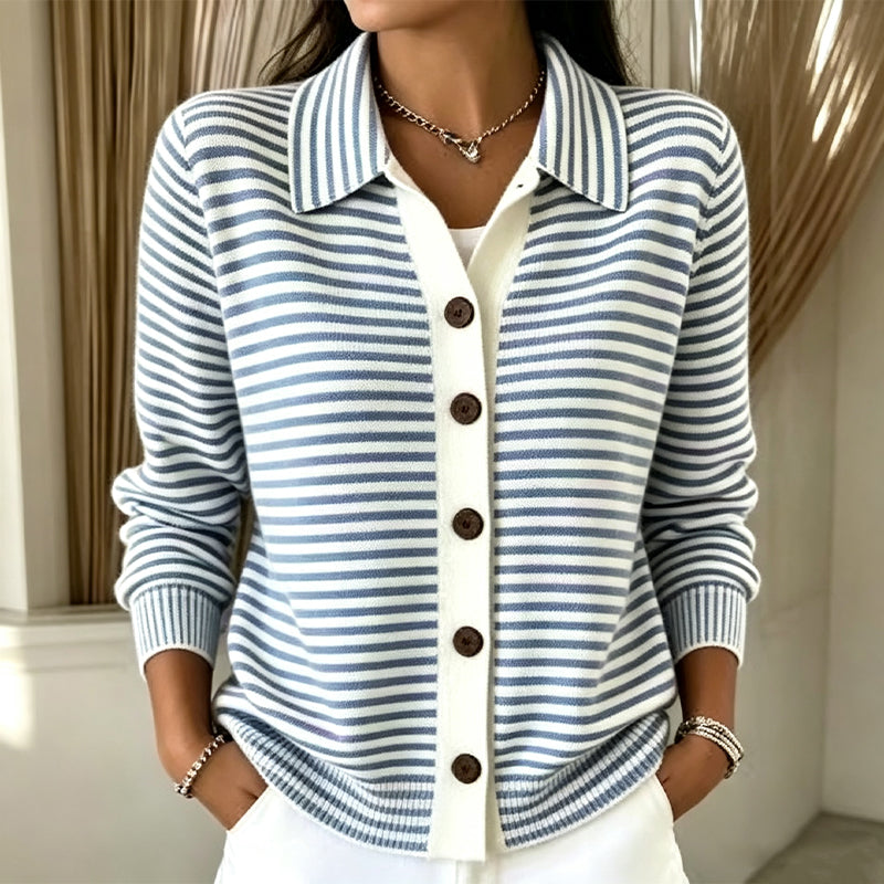 Stripella - Striped Knit Cardigan Everyday Layering — view 6 of 8