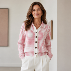 Stripella - Striped Knit Cardigan Everyday Layering — view 7 of 8