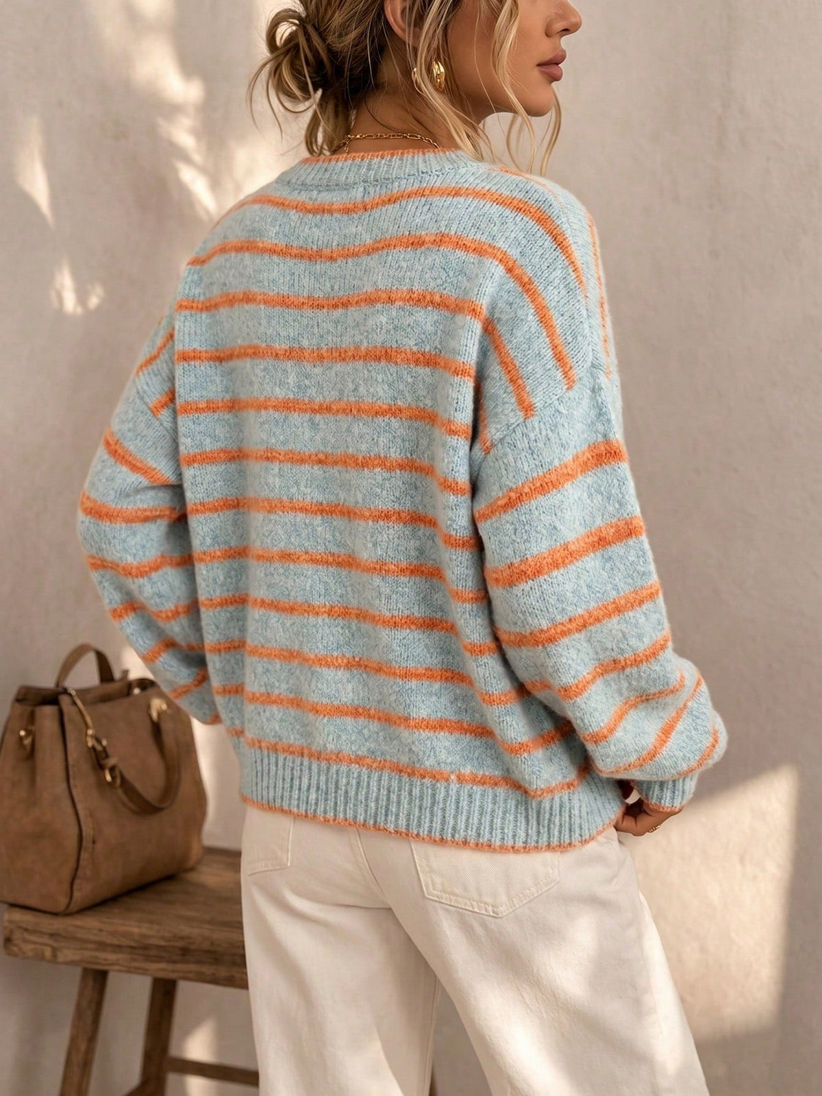 Stripewick - Striped Button Front Cardigan Everyday Layering — view 2 of 10