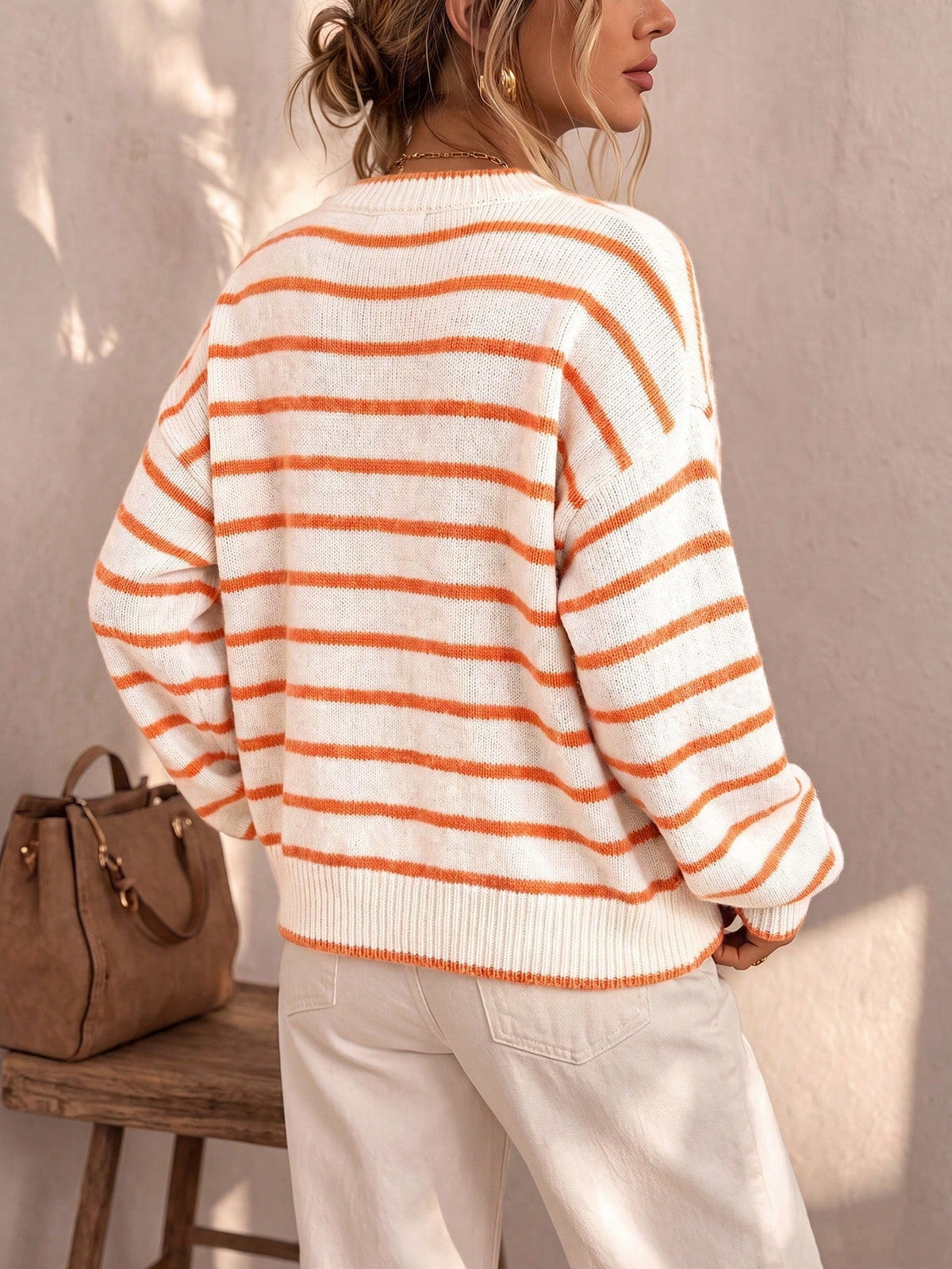 Stripewick - Striped Button Front Cardigan Everyday Layering — view 5 of 10