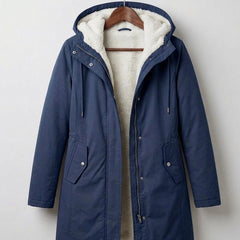 Thalvern - Long-Line Hooded Coat Winter Rainy Commutes