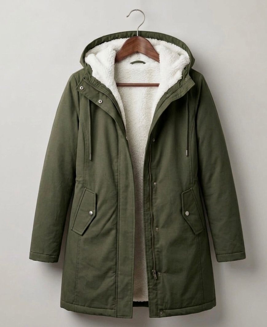 Thalvern - Long-Line Hooded Coat Winter Rainy Commutes — view 8 of 10