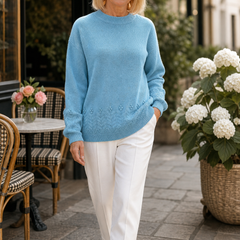 Twillora - Textured Twist Stitch Pullover For Layering — view 2 of 10