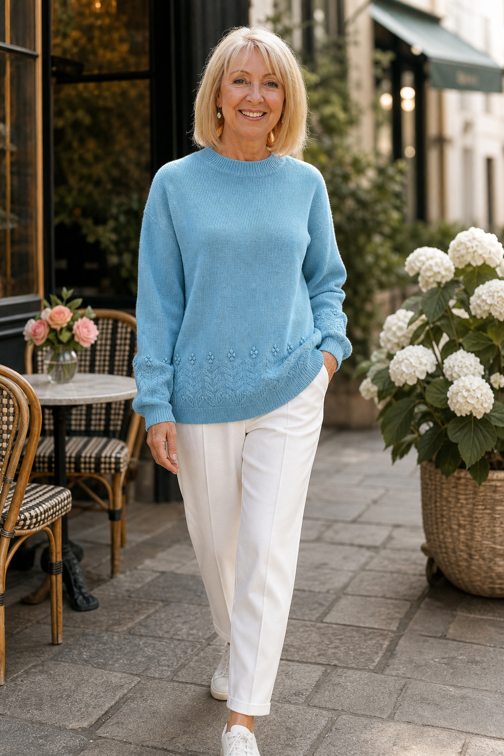 Twillora - Textured Twist Stitch Pullover For Layering — view 2 of 10