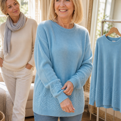 Twillora - Textured Twist Stitch Pullover For Layering — view 3 of 10